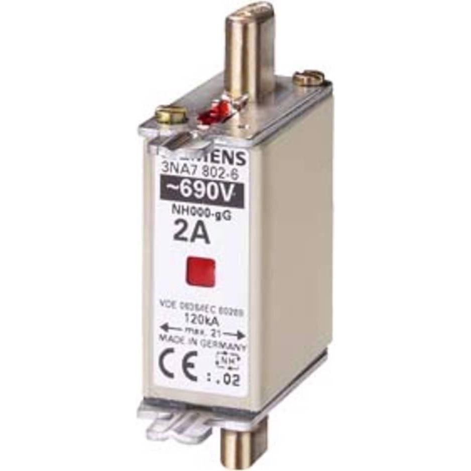 Thumbnail - 3x Siemens, Sicherung, NHSicherungseinsatz NH000 A gG Un AC Un DC (Diazed-Sicherung, 4 A)