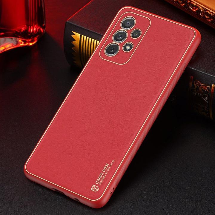 Produktbild Dux Ducis Yolo elegant case made of soft TPU and PU leather for Samsung Galaxy A72 4G red (Samsung Galaxy A72)