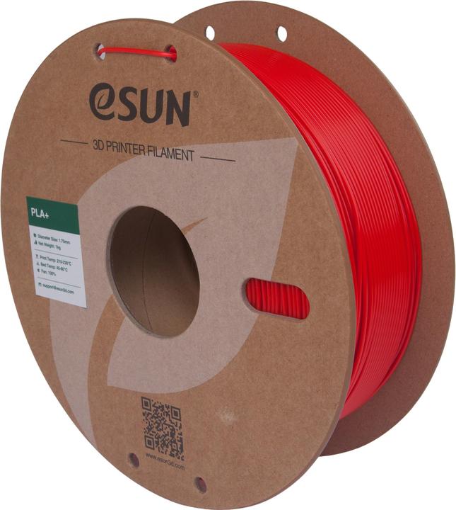 Produktbild eSUN PLA+ RGB Rot Filament 1.75mm 1Kg (PLA+, 1.75 mm, 1000 g)