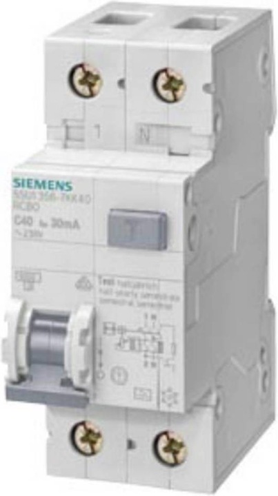 Produktbild Siemens FI/LSSchalter kAN Typ AC 30 mA CChar A Un AC