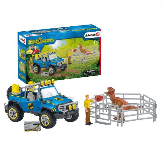 Produktbild Schleich Geländewagen mit Dino-Aussenposten