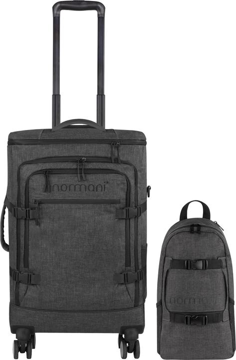 Produktbild Normani Reisetrolley mit Rucksackfunktion und kleinem Rucksack 8 Liter - 9884 (38 l)