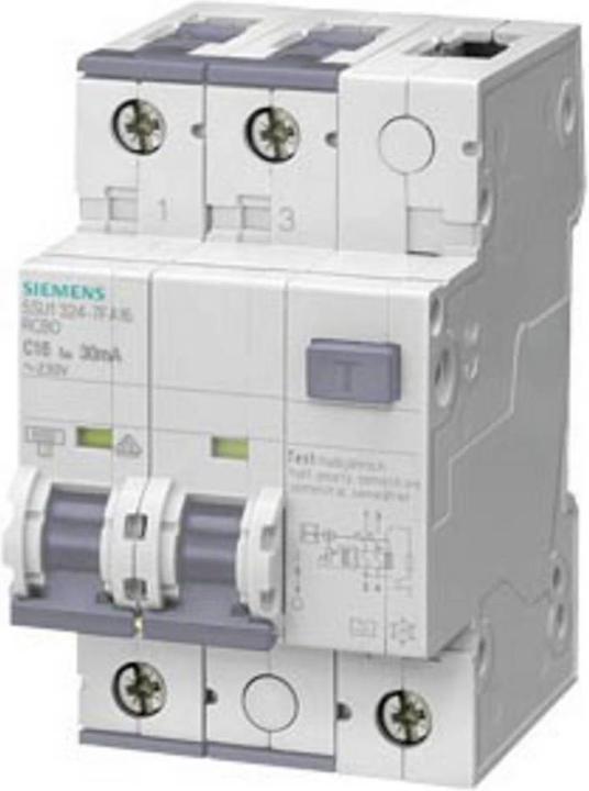 Produktbild Siemens FI/LSSchalter kA 2P Typ A 30 mA CChar A Un AC