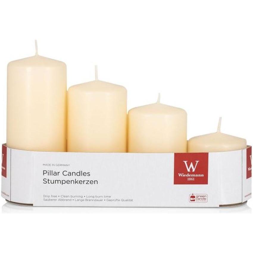 Wiedemann, Kerzen, Kerze Advent 4er Riegel Stufenset bisquit (4 Stk.)