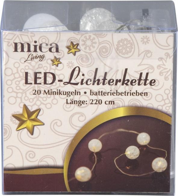 Produktbild MICA Living 20er LED-Lichterkette - Kugeln - 220 cm (2.20 m)