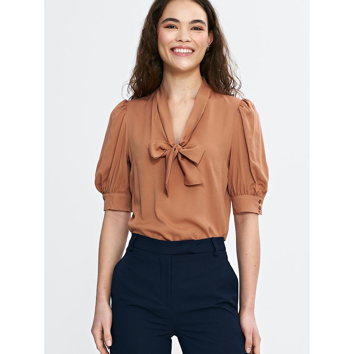 Nife, Damen, Bluse, Bluse, Braun, (42)