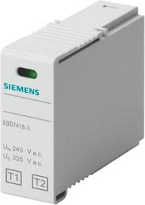 Siemens Unità a innesto T/T2 LN Tensione nominale UN 240V A.C. UC 335V A.C. IIMP 25kA