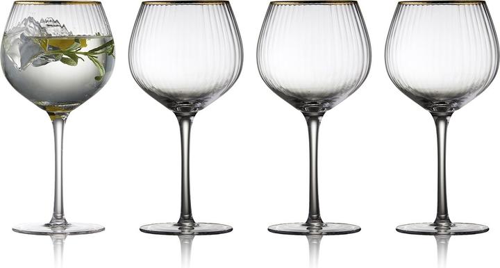 Immagine prodotto Lyngby 65 cl - Vetro - Trasparente/bordo sagomato (6.50 dl, 4 x, Bicchieri di gin)