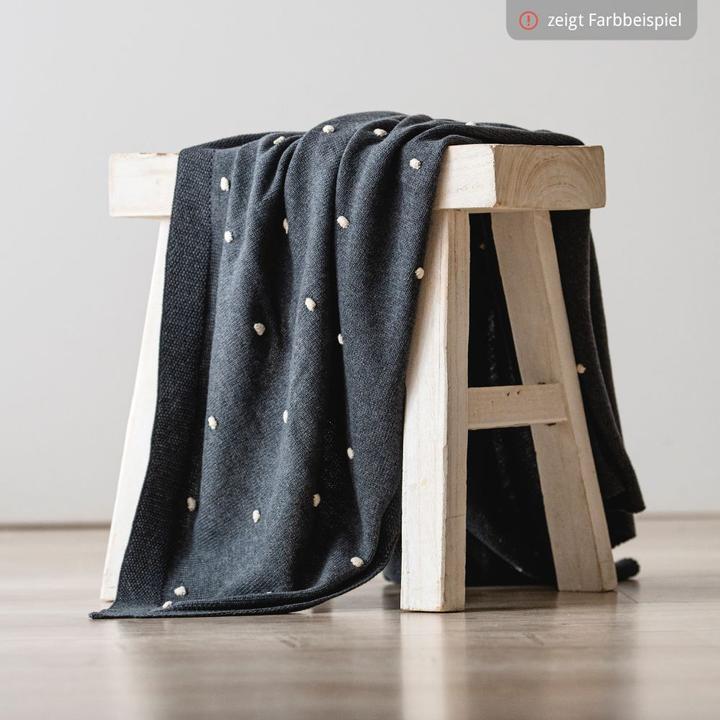 Actual product image Kaiser Baby Baby blanket Knots light grey/knots rose 80 x 100 cm (80 x 100 cm)