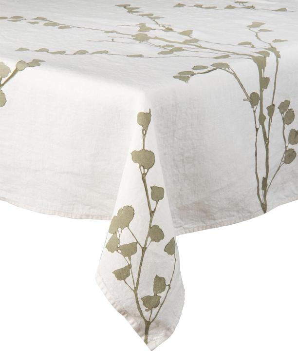 Stamperia Bertozzi 175 cm x 320 cm Tischdecke Twiggy grün