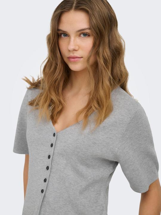Produktbild Only Onllucy Ss V-Neck Button Ex Knt (S)