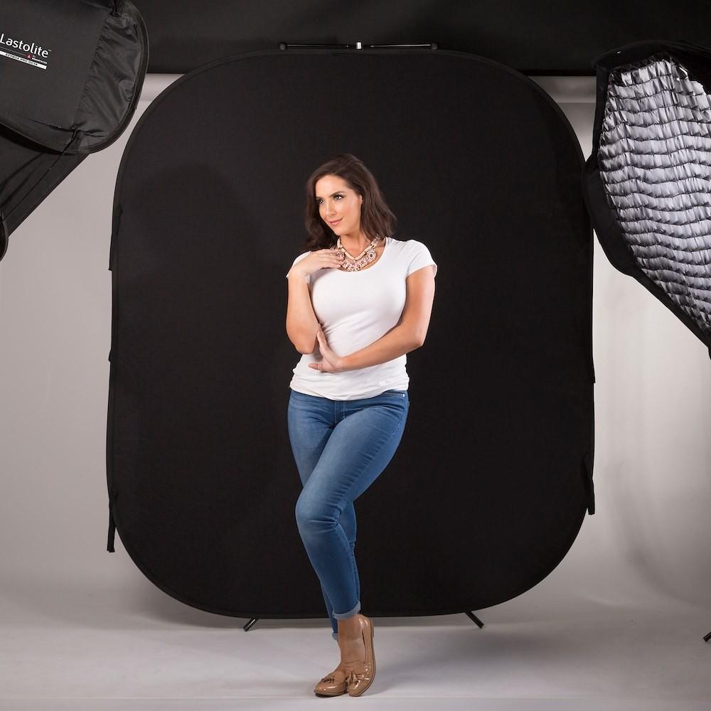 Thumbnail - Lastolite Plain Collapsible (150 cm, 180 cm), Hintergrundsystem, Schwarz