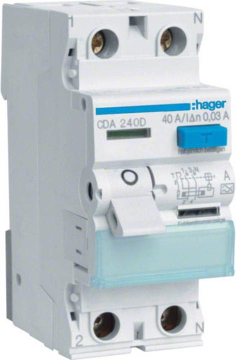 Actual product image Hager 2P circuit breaker