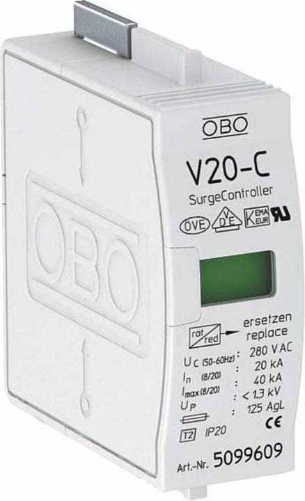 Produktbild OBO Bettermann OBO 20C/0280Überspannungsableiter