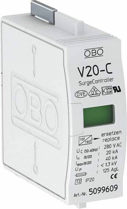 Produktbild OBO Bettermann OBO 20C/0280Überspannungsableiter