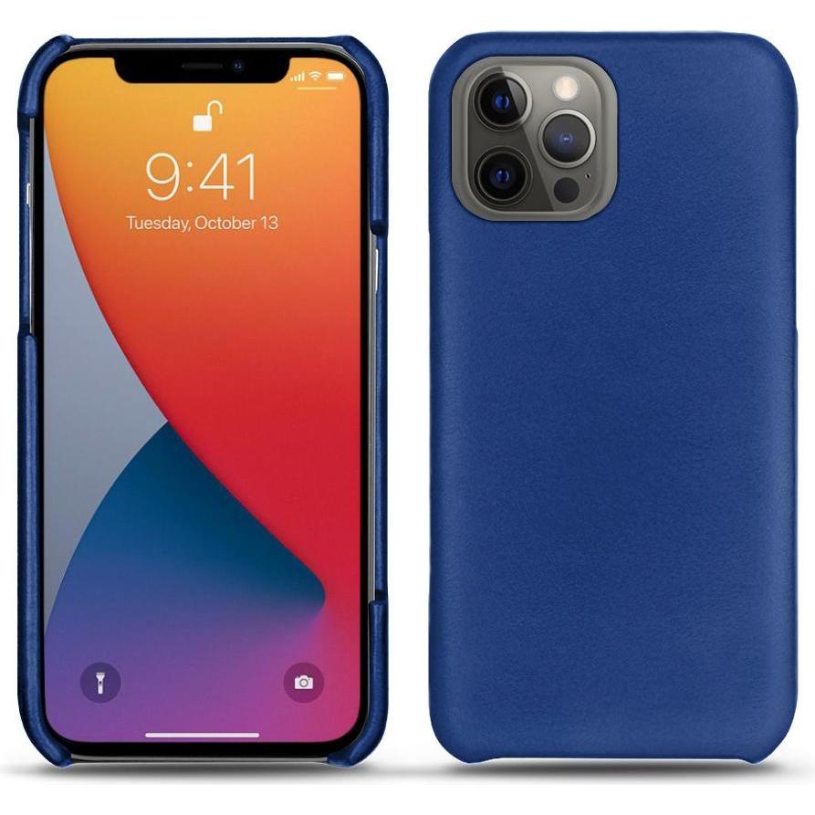 Noreve Lederschutzhülle (Apple iPhone 13 Pro Max), Smartphone Hülle, Blau
