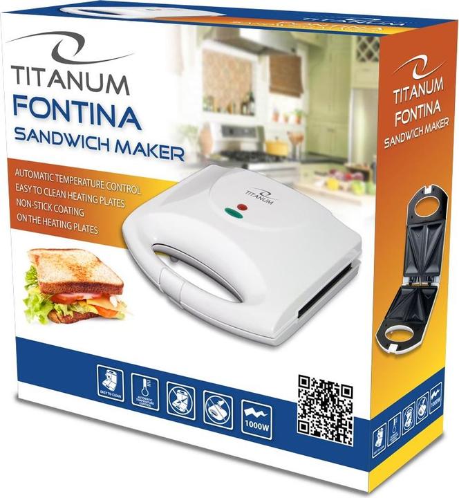 Produktbild Titanum TKT006W Sandwich-Toaster 1000 W Weiss