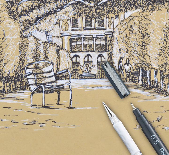 Produktbild Pentel POINTLINER - Fineliner (Schwarz, 1x)