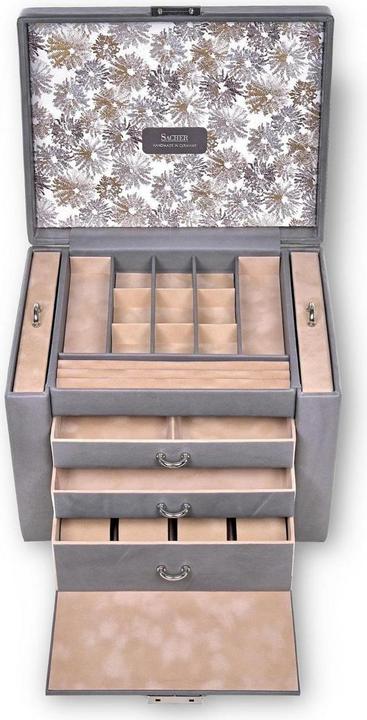 Produktbild Sacher 88.510.561643 - Schmuckkasten Marta fleur venice grau Leder