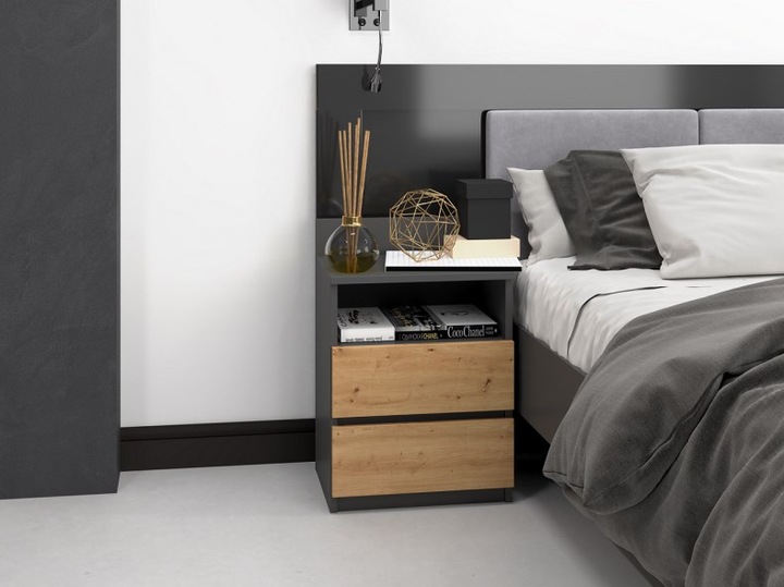 Image du produit Topeshop Table de chevet (40 x 32 x 59 cm)