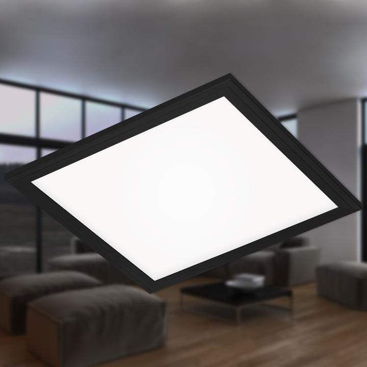Produktbild Briloner Ultraflaches LED Panel, schwarz, 1xLED/12W (1300 lm)