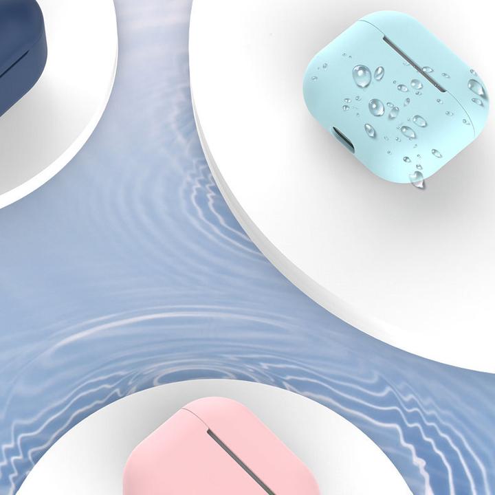 Image du produit Hurtel Coque pour AirPods 2 / AirPods 1 coque souple en silicone pour casque noir (Case C) (Manchon pour casque d'écoute)