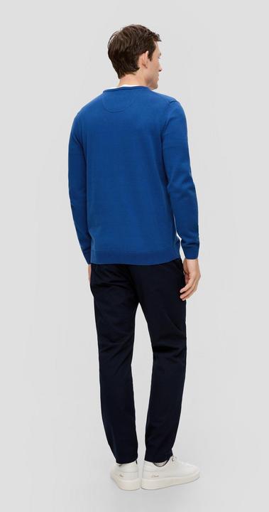 Produktbild s.Oliver Strickpullover Strickpullover mit Logo-Stickerei (S)