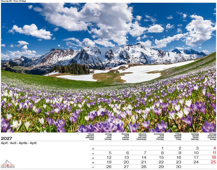 Actual product image Swiss Panorama 2027 (40 x 31)
