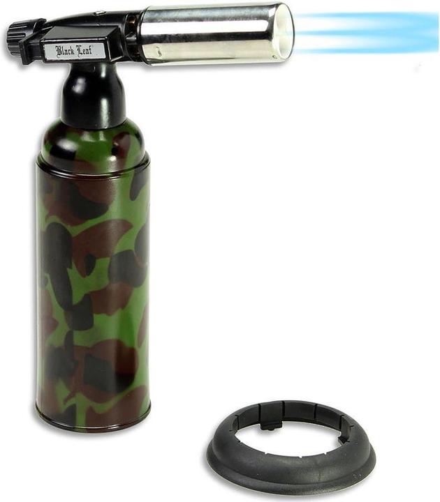 Actual product image Black Leaf Torch Super Double Flame Lighter Camo