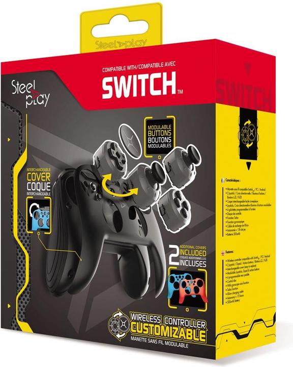 Actual product image Steelplay Switch Controller Wireless + 2 Housings (PC, Android, Switch)