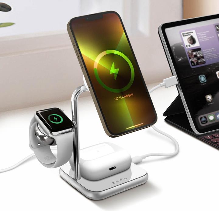 Actual product image Zens 4-in-1 MagSafe + Watch charger (45 W)