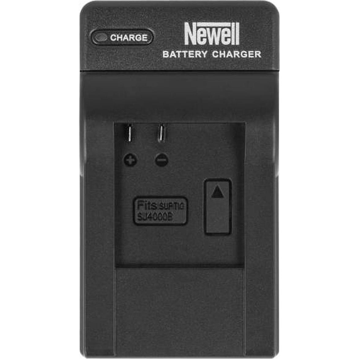 Newell Caricatore per fotocamera Caricatore USB DC per batterie SJ4000 (Caricabatterie per fotocamere), Alimentatore fotocamera, Nero