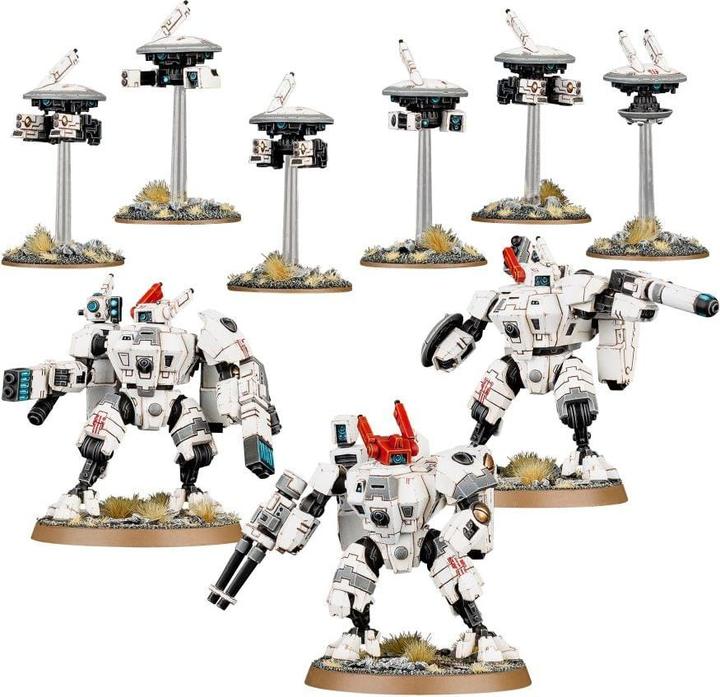 Produktbild Games Workshop Warhammer 40k - Tau XV8 Crisis Battlesuit Team
