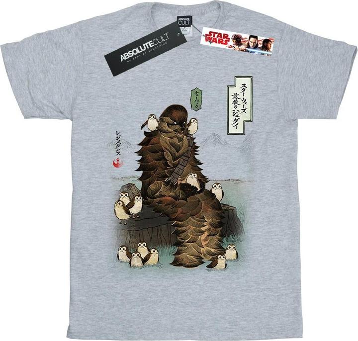 Image du produit Star Wars - T-shirt THE LAST JEDI JAPANESE CHEWBACCA PORGS - Garçon (116)