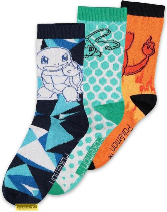 Difuzed Pokemon pack 3 paires de chaussettes Crew 39-42 (3er Pack, 39 - 42)