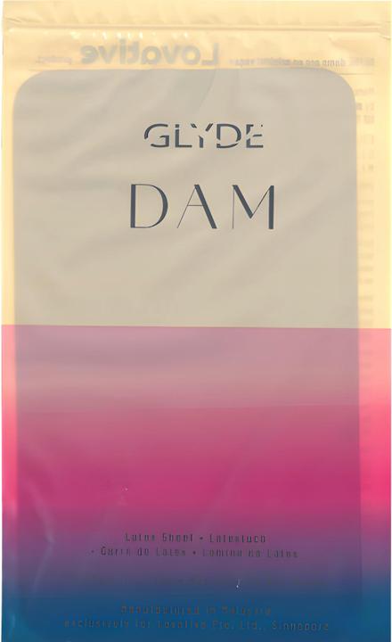 Actual product image Glyde - Dams Laminas Latex Oral Sex Strawberry (4 pcs.)