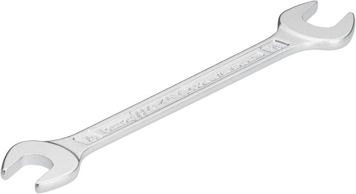 Actual product image HAZET Double open-end wrench 450NA-9/16X5/8VKH ∙ Outside hexagon profile ∙ 9⁄16 x 5⁄8 ″ (9/16")