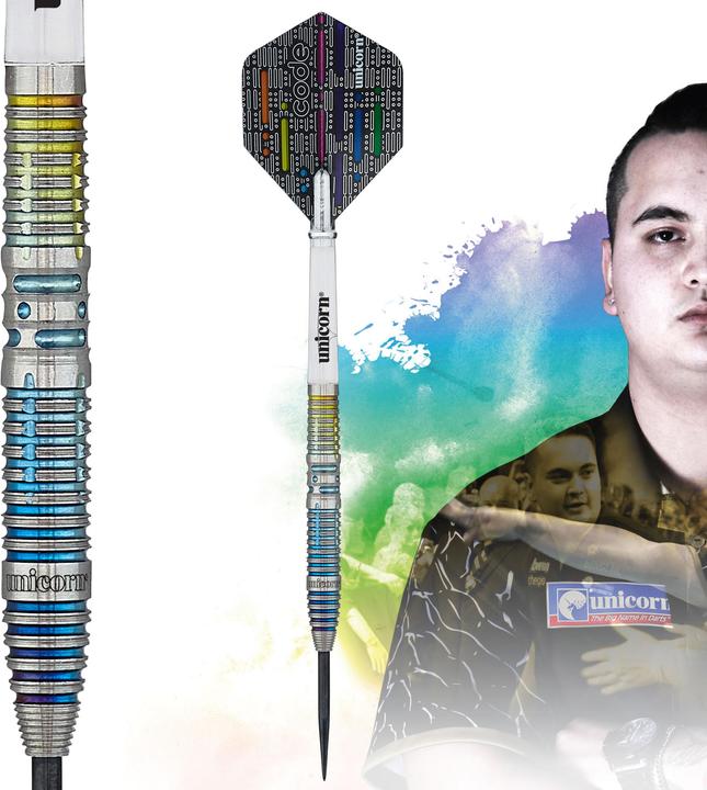 Actual product image Unicorn Jeffrey de Zwaan Code Players Steel Dart (25 g)