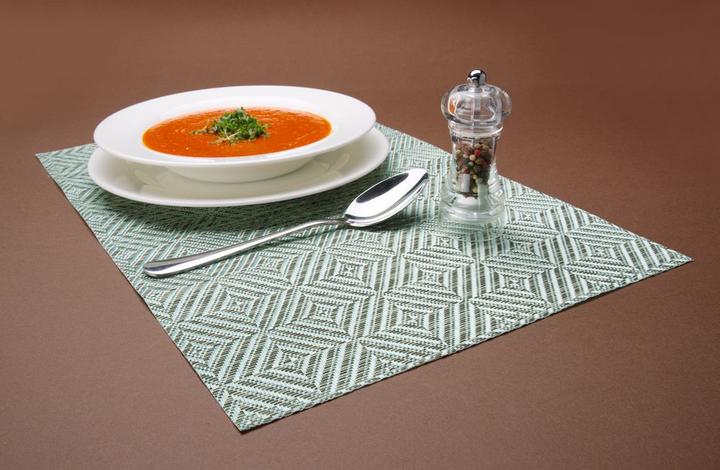 Actual product image Hendi Placemat, geometric pattern, green, pcs.,mm (6 pcs., 30 x 45 cm)