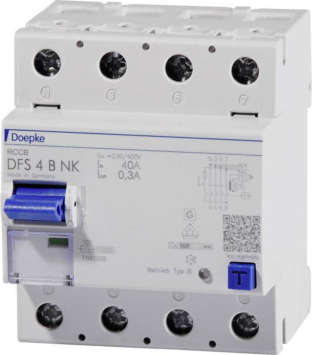 Produktbild Doepke FISchutzschalter allstromsensitiv DFS4 0404/030B NK 3A