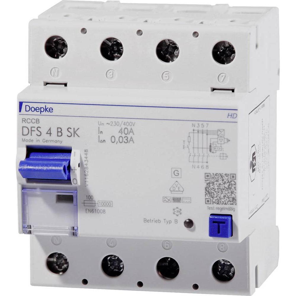 Doepke, Schutzschalter, FISchutzschalter DFS4 0804/050B SK