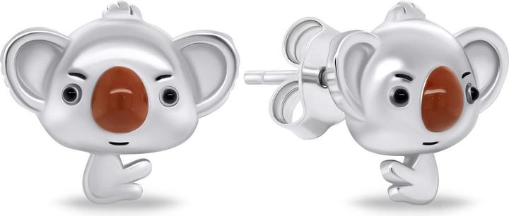 Produktbild Brilio Silver - Playful silver earrings Koala EA805W