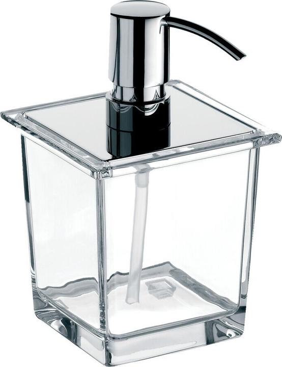 Actual product image Emco liaison soap dispenser (railing) 182100106 crystal glass, metal p., 365ml, chrome chrome crystal