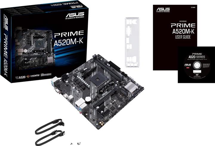 Productafbeelding ASUS Prime A520M-K (AM4, AMD A520, mATX)