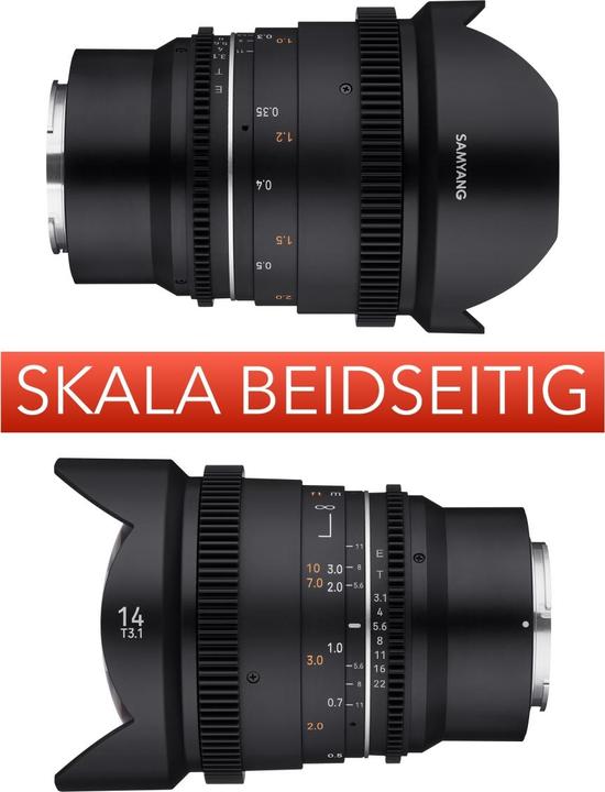 Image du produit Samyang 14mm T3.1 MK2 Canon RF (Canon RF, APS-C / DX, Plein format)