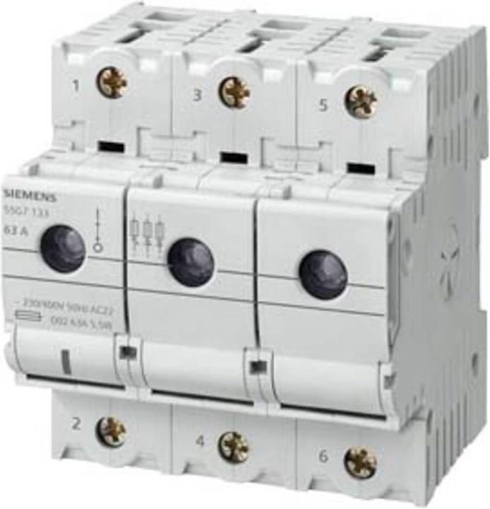 Produktbild Siemens MINIZED Lasttrennschalter Sicherungen D02 A Un AC (35 A)