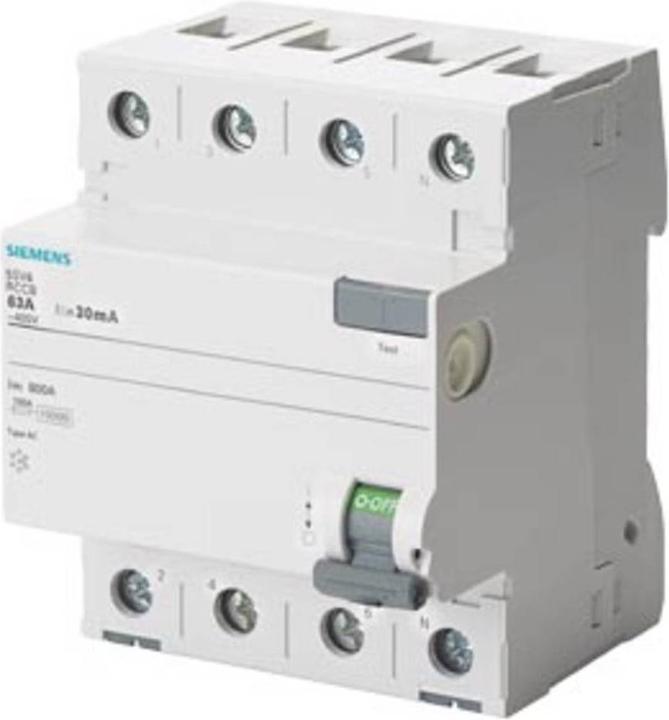 Image du produit Siemens Disjoncteur différentiel type AC A 00 mA Un AC