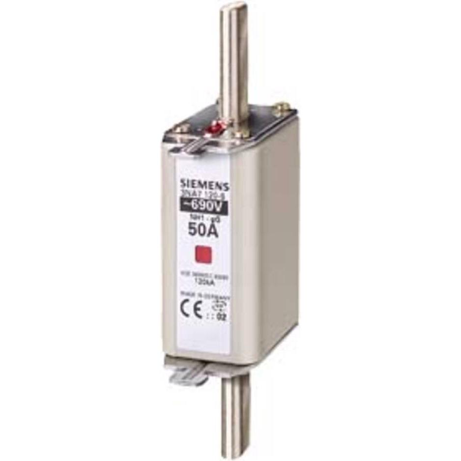 3x Siemens, Sicherung, NHSicherungseinsatz NH1 A gG Un AC Un DC (Diazed-Sicherung, 63 A)