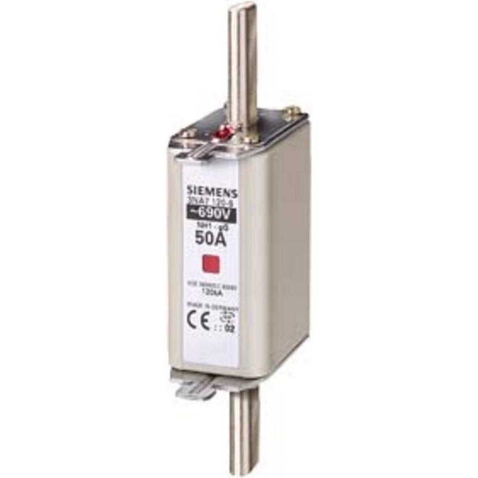 3x Siemens, Sicherung, NHSicherungseinsatz NH1 A gG Un AC Un DC (Diazed-Sicherung, 100 A)