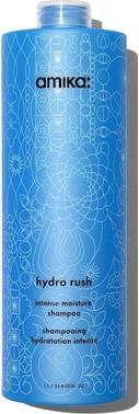 Actual product image Amika Hydro Rush Intense Moisture Shampoo with Hyaluronic Acid 1000ml (1000 ml, Liquid shampoo)